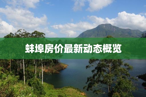 蚌埠房价最新动态概览