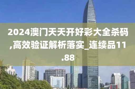 2024澳门天天开好彩大全杀码,高效验证解析落实_连续品11.88