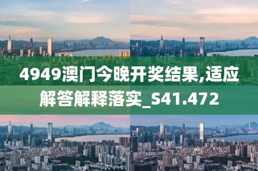 4949澳门今晚开奖结果,适应解答解释落实_S41.472