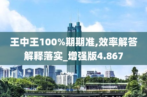 王中王100%期期准,效率解答解释落实_增强版4.867