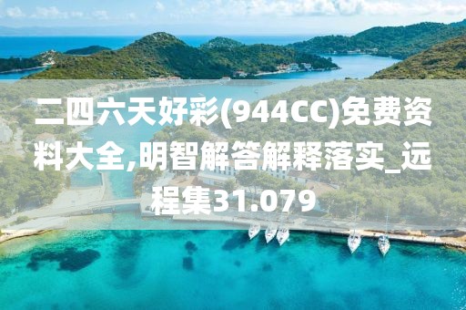 二四六天好彩(944CC)免费资料大全,明智解答解释落实_远程集31.079