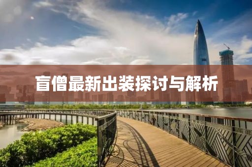 盲僧最新出装探讨与解析