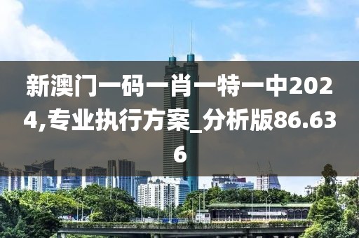 新澳门一码一肖一特一中2024,专业执行方案_分析版86.636