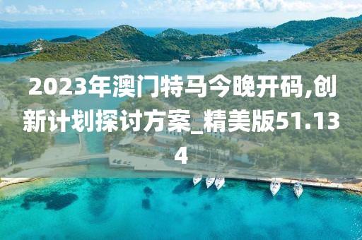 2023年澳门特马今晚开码,创新计划探讨方案_精美版51.134